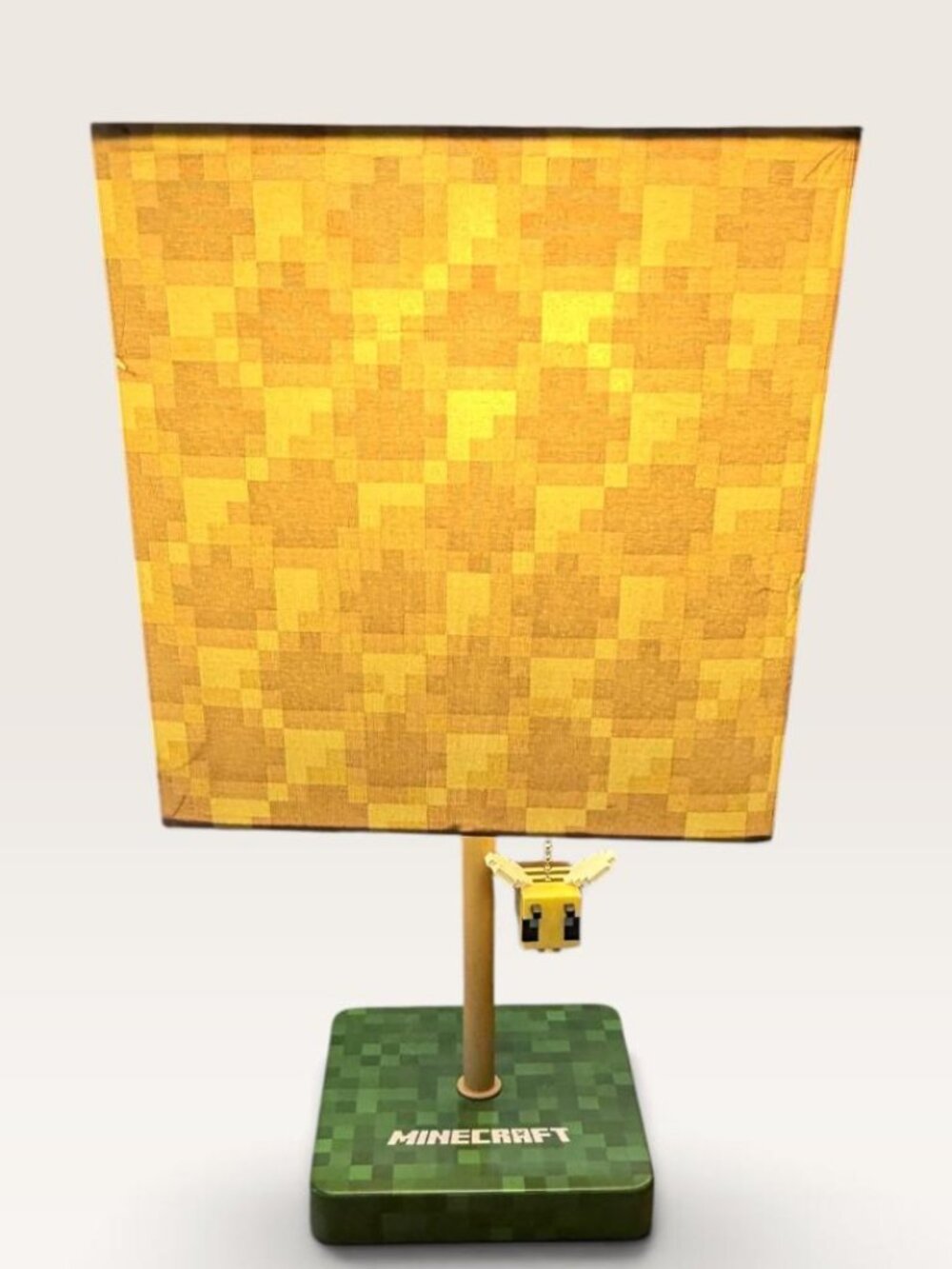 Minecraft 14" Table Lamp Bee Pull Chain Gamer Room Decor